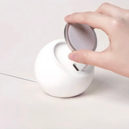 Support Magnétique de Bureau en Silicone – Station de Charge Sans Fil MagSafe pour iPhone 12 / 13 / 14 / 15 / Pro Max Mini