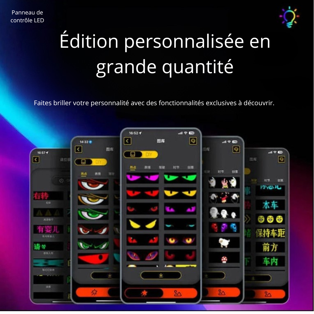 Panneau LED Pixel Personnalisable – Créez Votre Propre Affichage